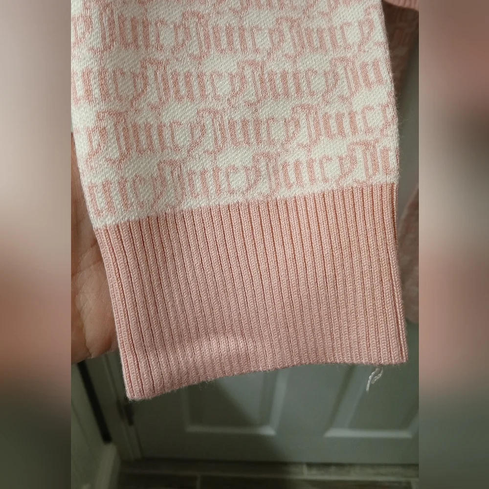 Juicy Couture 2‑Piece Logo Sweater Knit Jogger Set – XL – NWT